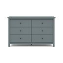 Komoda sivozelená z borovicového dreva 130x80x45 cm Misti – Marckeric