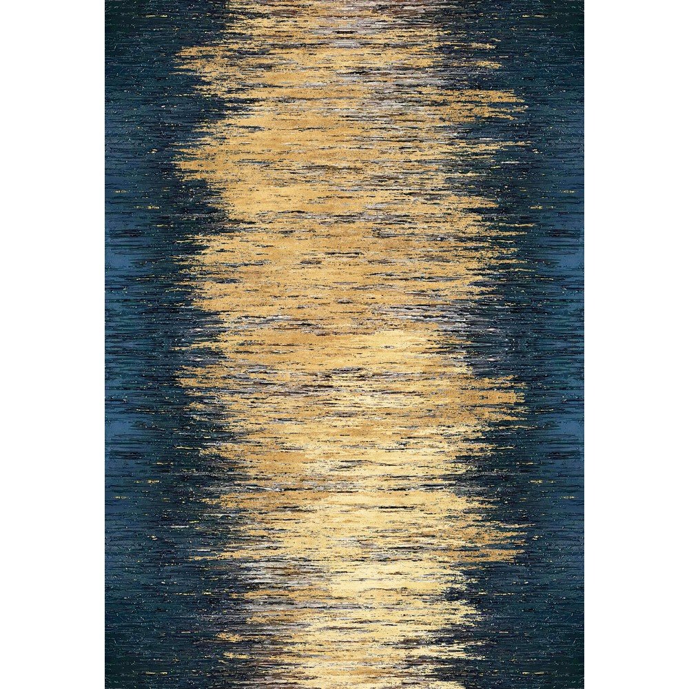 Žltý/tmavomodrý prateľný koberec 120x180 cm Goldie – Vitaus