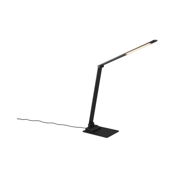 Čierna LED stmievateľná stolová lampa (výška 72 cm) Travis – Trio-image-1