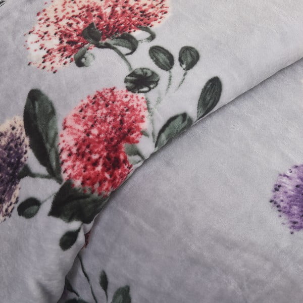 Svetlosivé mikroplyšové obliečky na jednolôžko 140x200 cm Margot – My House-image-3