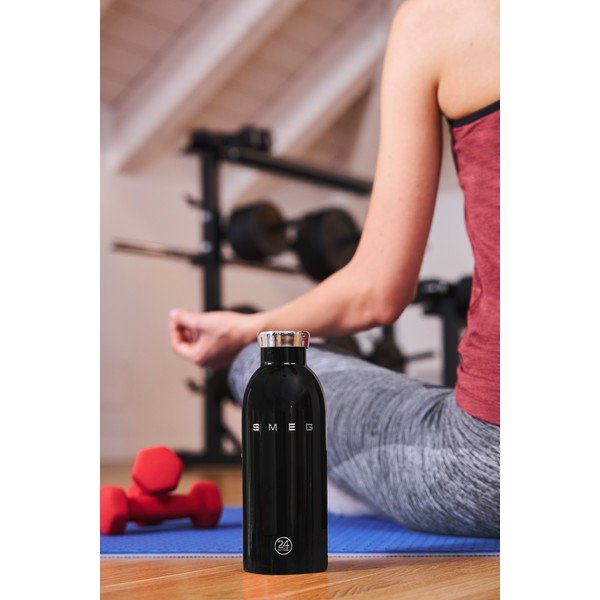 Čierna termofľaša z nehrdzavejúcej ocele 500 ml 24BOTTLES – SMEG-image-2