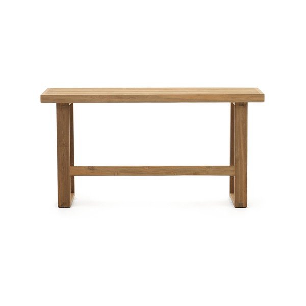 Drevená záhradná lavica v prírodnej farbe Canadell – Kave Home