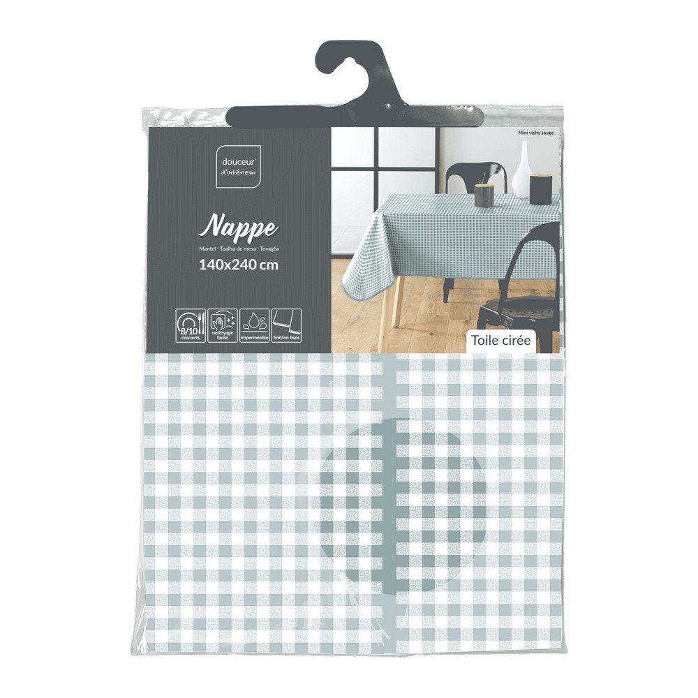 E-shop Umývateľný obrus 160x160 cm Mini Vichy – douceur d'intérieur