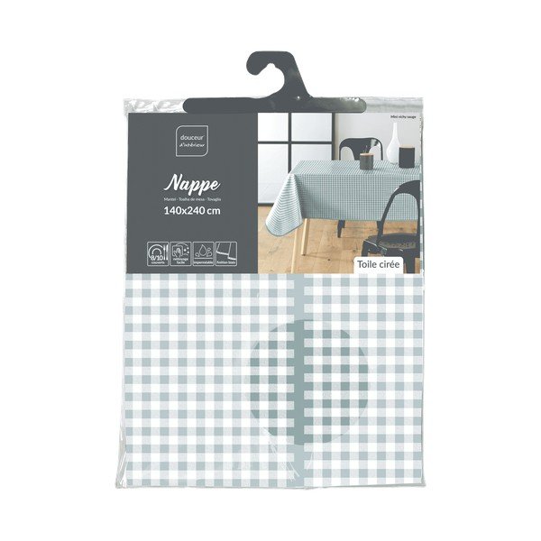 Umývateľný obrus 160x160 cm Mini Vichy – douceur d'intérieur