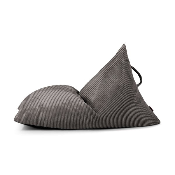 Tmavosivý menčestrový detský sedací vak Razzy – SLOWDOWN