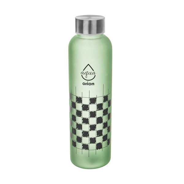 Zelená sklenená fľaša 600 ml Šachovnica – Orion-image-3