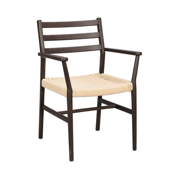 Jedálenská stolička v tmavohnedo-prírodnej farbe Harlan – Rowico