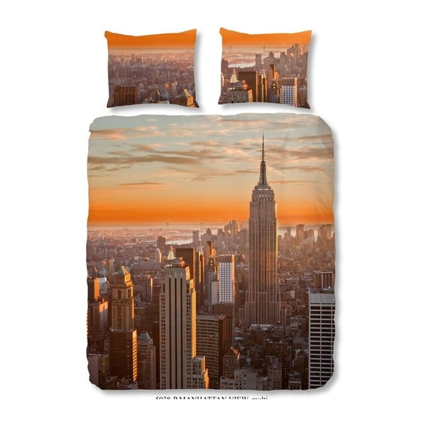 Bavlnené obliečky na dvojlôžko Good Morning Manhattan, 240 x 200 cm