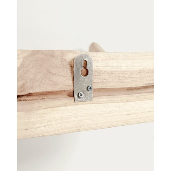 Nástenný vešiak z tíkového dreva v prírodnej farbe 63 cm Gaillech – Kave Home-image-3