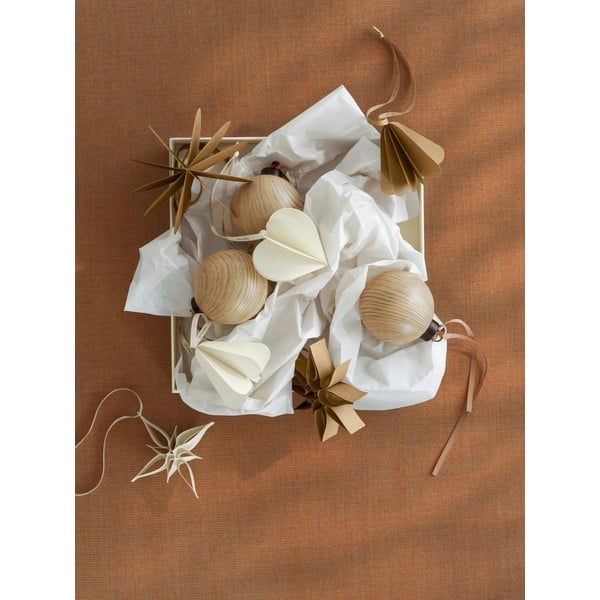 Papierové vianočné ozdoby v súprave 4 ks ø 10 cm Kazary – Blomus-image-1