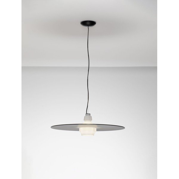 Matne čierne oceľové závesné svietidlo ø 60 cm Lora – Nova Luce-image-3