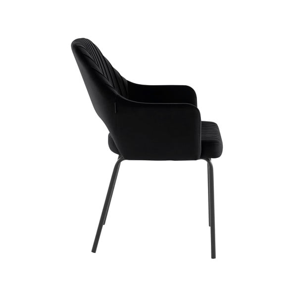 Čierne zamatové jedálenské stoličky v súprave 2 ks Britney - Støraa-image-4