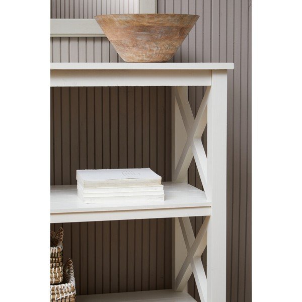 Biely regál z borovicového dreva 40x81x81 cm Heritage – Premier Housewares-image-2