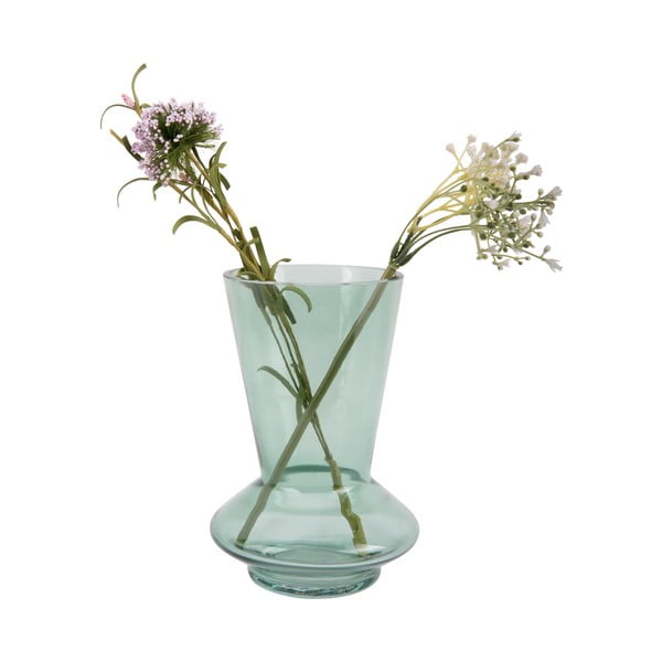 Zelená sklenená váza PT LIVING Glow, výška 17,5 cm
