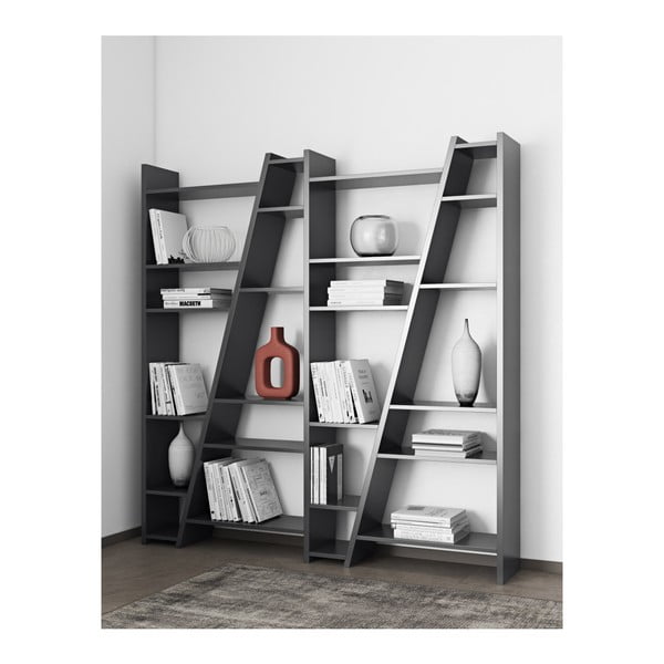 Matná čierna knižnica TemaHome Delta-image-3