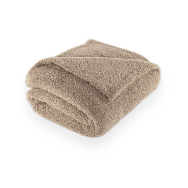 Taupe deka z mikroplyšu 150x200 cm Cocoon – Tiseco Home Studio