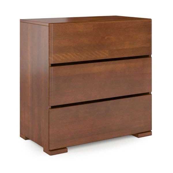 Hnedá komoda z bukového dreva Skandica Sandemo, 80 x 81 cm