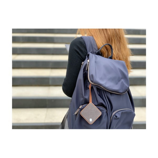 Tmavohnedý čierny bluetooth reproduktor Gingko Square-image-3