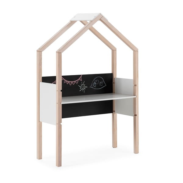 Detský písací stôl z borovicového dreva 40x100 cm Roxana – Marckeric-image-2