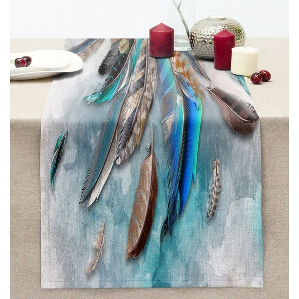 Behúň na stôl 40x130 cm Blue Feather – Mila Home-image-1