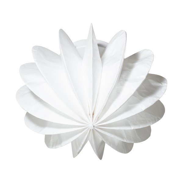 Biele stropné svietidlo s papierovým tienidlom ø 40 cm Dalia – WOOOD-image-2