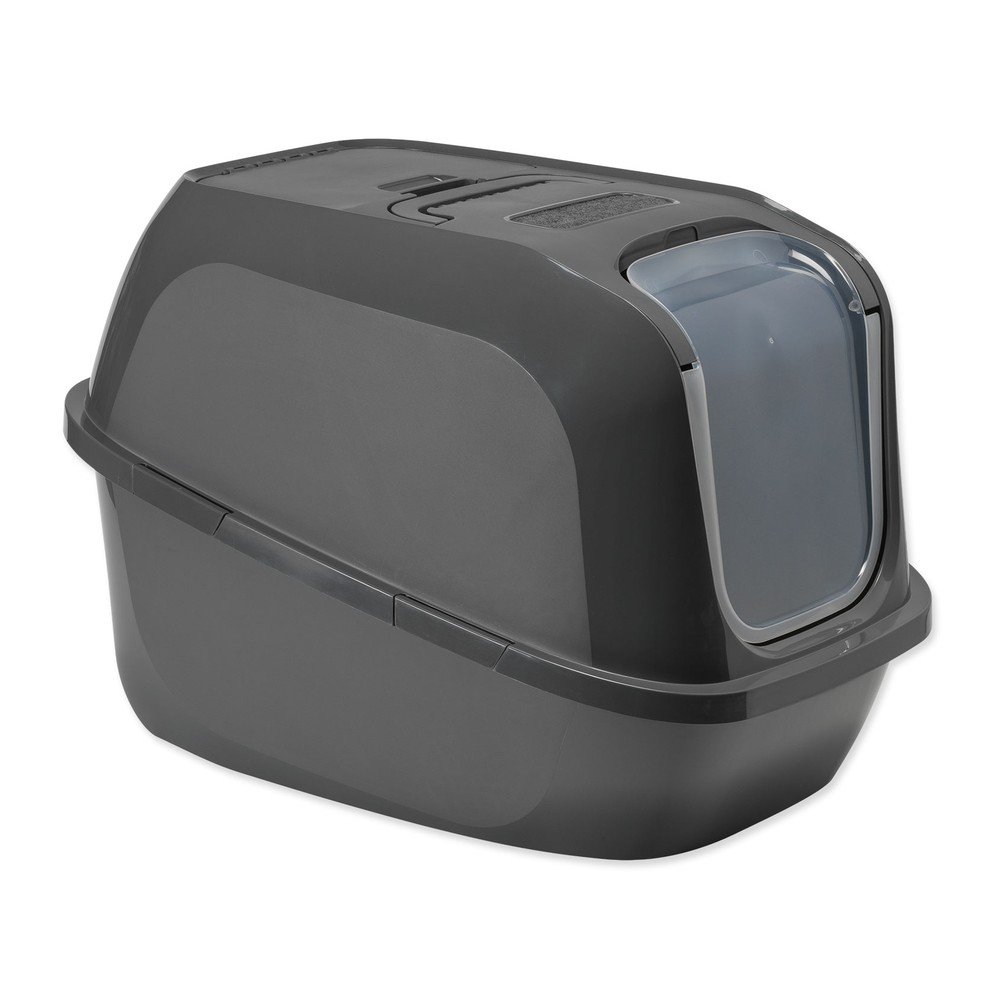 E-shop Sivý mačací záchod 49x66 cm Moderna Mega Deluxe – Plaček Pet Products