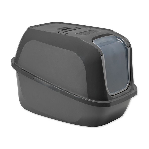 Sivá mačací záchod 49x66 cm Moderna Mega Deluxe – Plaček Pet Products