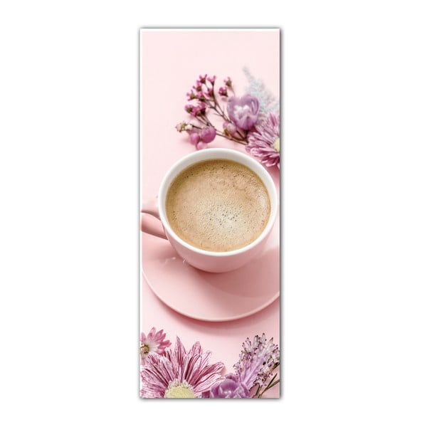 Obraz Styler Glasspik Cute Cup, 30 × 80 cm
