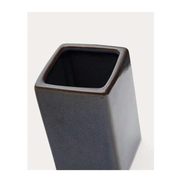 Tmavomodrý keramický kelímok na zubné kefky Silvet – Kave Home-image-2