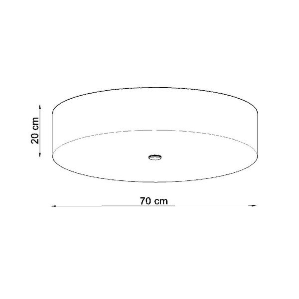 Čierne stropné svietidlo so skleneným tienidlom ø 70 cm Herra - Sollux-image-4
