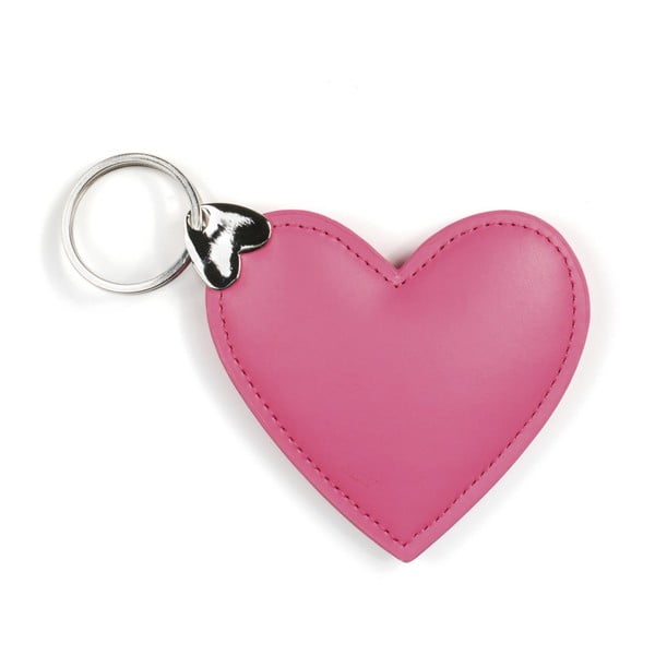 Ružový prívesok na kľúče GO Stationery Hearts Key