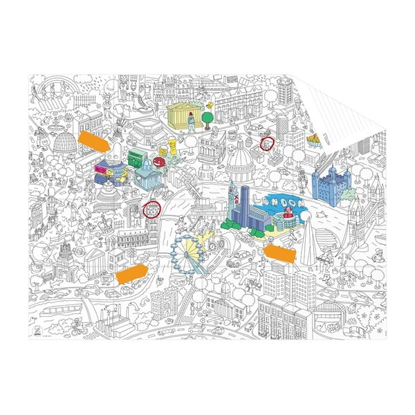 Vrecková omaľovánka mapa London