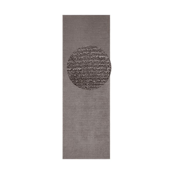 Tmavosivý behúň Mint Rugs Supersoft, 80 x 250 cm