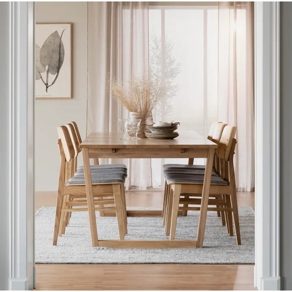 Prírodný jedálenský stôl v dubovom dekore Rowico Colonsay, 215 x 96 cm-image-1
