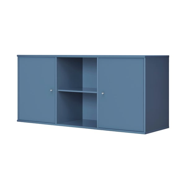 Modrá nízka závesná komoda 133x61 cm Mistral – Hammel Furniture-image-1