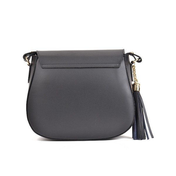 Čierna kožená kabelka Mangotti Bags Sicilia-image-3