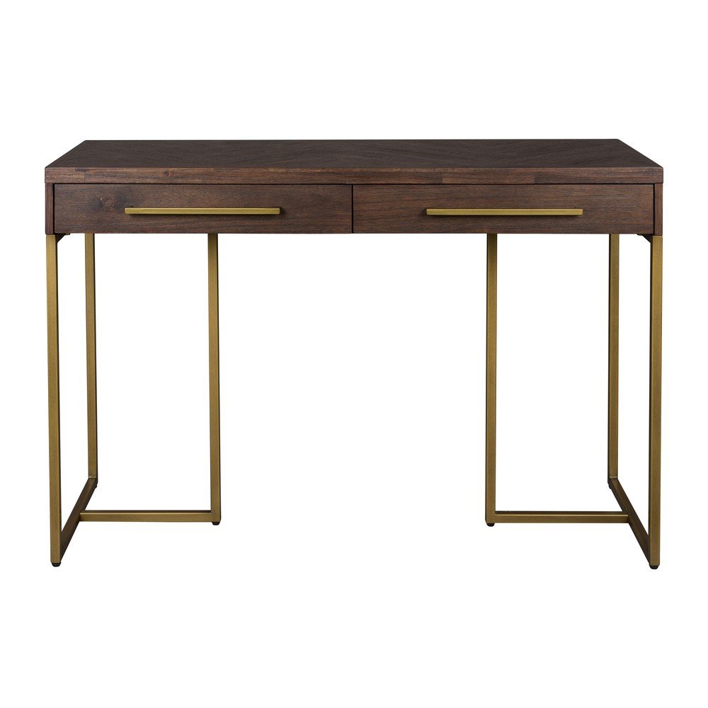 E-shop Konzolový stolík v dekore akácie v tmavo prírodnej farbe 45x120 cm Class – Dutchbone