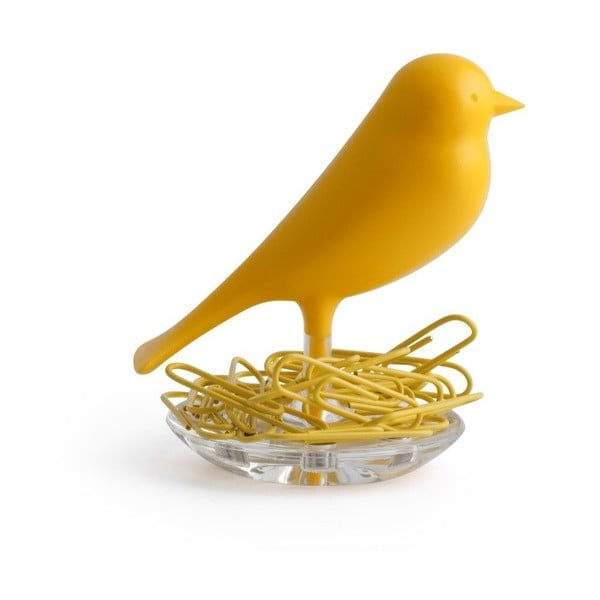 Žltá miska so svorkami Qualy Nest Sparrow
