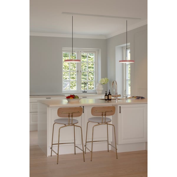 Ružové kovové LED stmievateľné závesné svietidlo s kovovým tienidlom ø 31 cm Asteria Plus – UMAGE-image-3