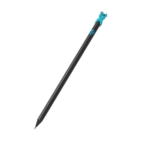 Čierna ceruzka s ozdobou v tvare psíka TINC