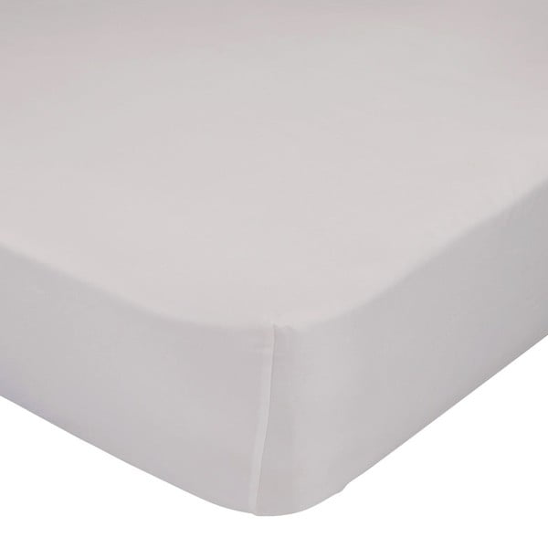Béžová elastická plachta z čistej bavlny Basic, 90 × 200 cm