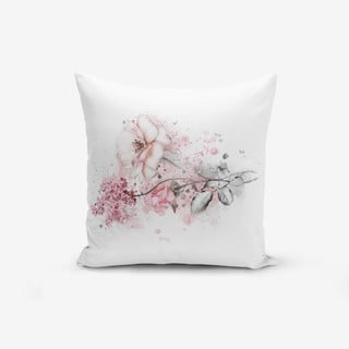 Obliečka na vankúš s prímesou bavlny Minimalist Cushion Covers Ogea Flower Leaf, 45 × 45 cm
