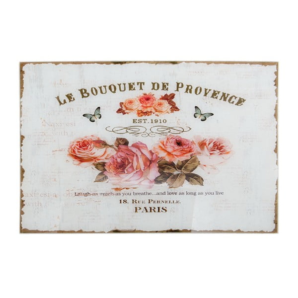 Sklenený obraz Le Bouquet, 60x40 cm