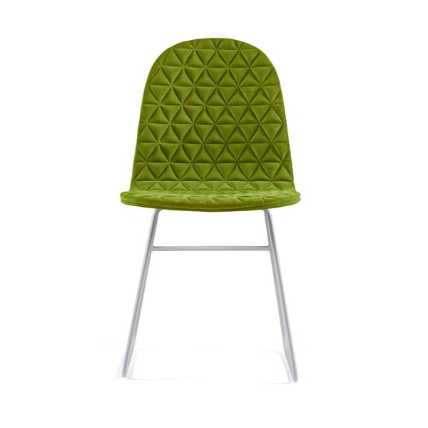 Zelená stolička s kovovými nohami IKER Mannequin V Triangle