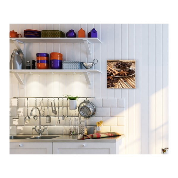 Obraz Styler Glasspik Coffee, 30 × 30 cm-image-2