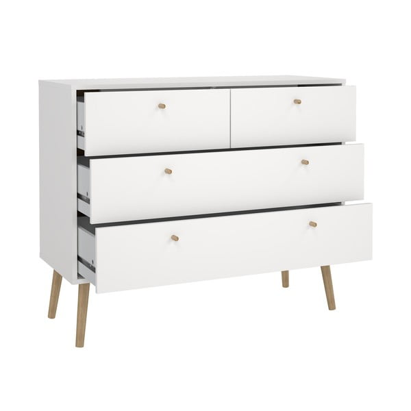 Biela nízka komoda 99x82 cm Bodo – Tvilum-image-4