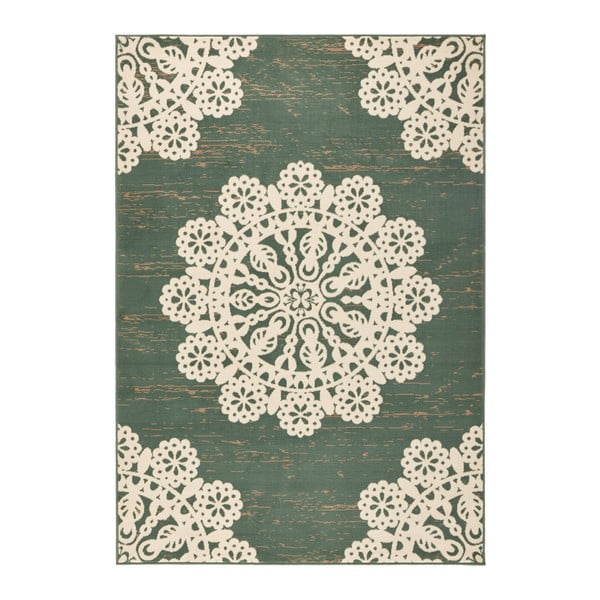 Zelený koberec Hanse Home Gloria Lace, 120 x 170 cm