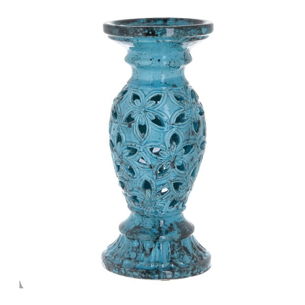 Stojan na sviečky z keramiky InArt Antique, výška 28 cm