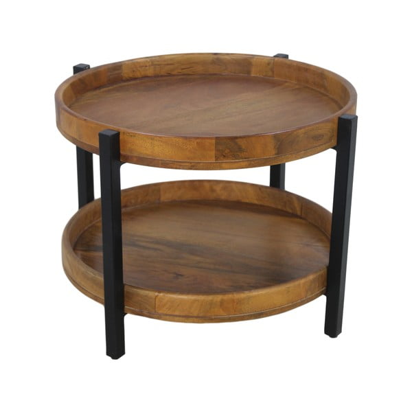Odkladací stolík z mangového dreva HSM collection Ediash, Ø 60 cm
