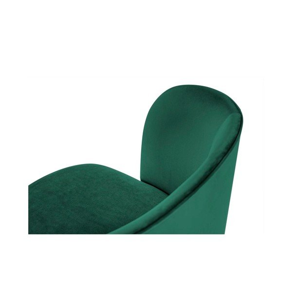 Tmavozelená jedálenská stolička so zamatovým poťahom Windsor & Co Sofas Aurora-image-3